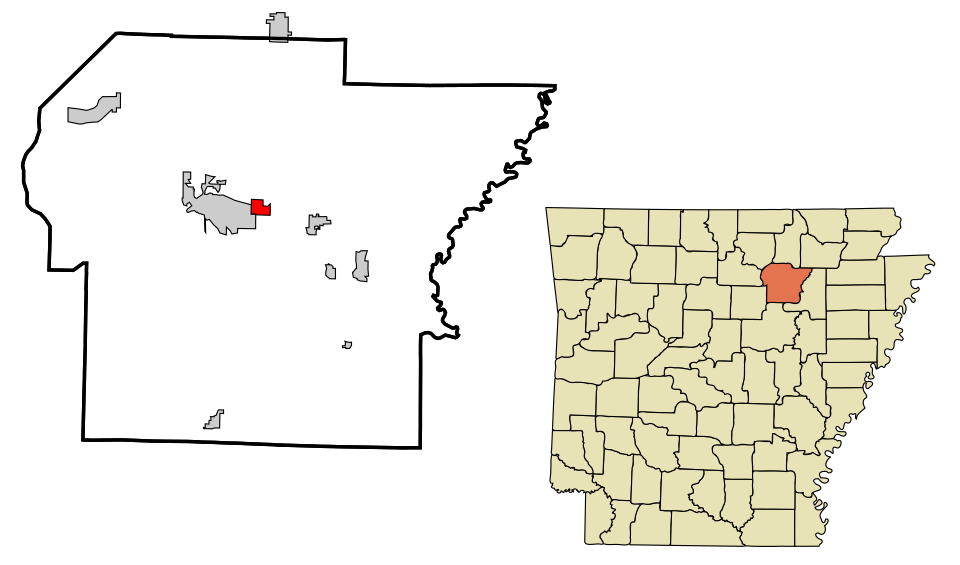 Locator map of Moorefield