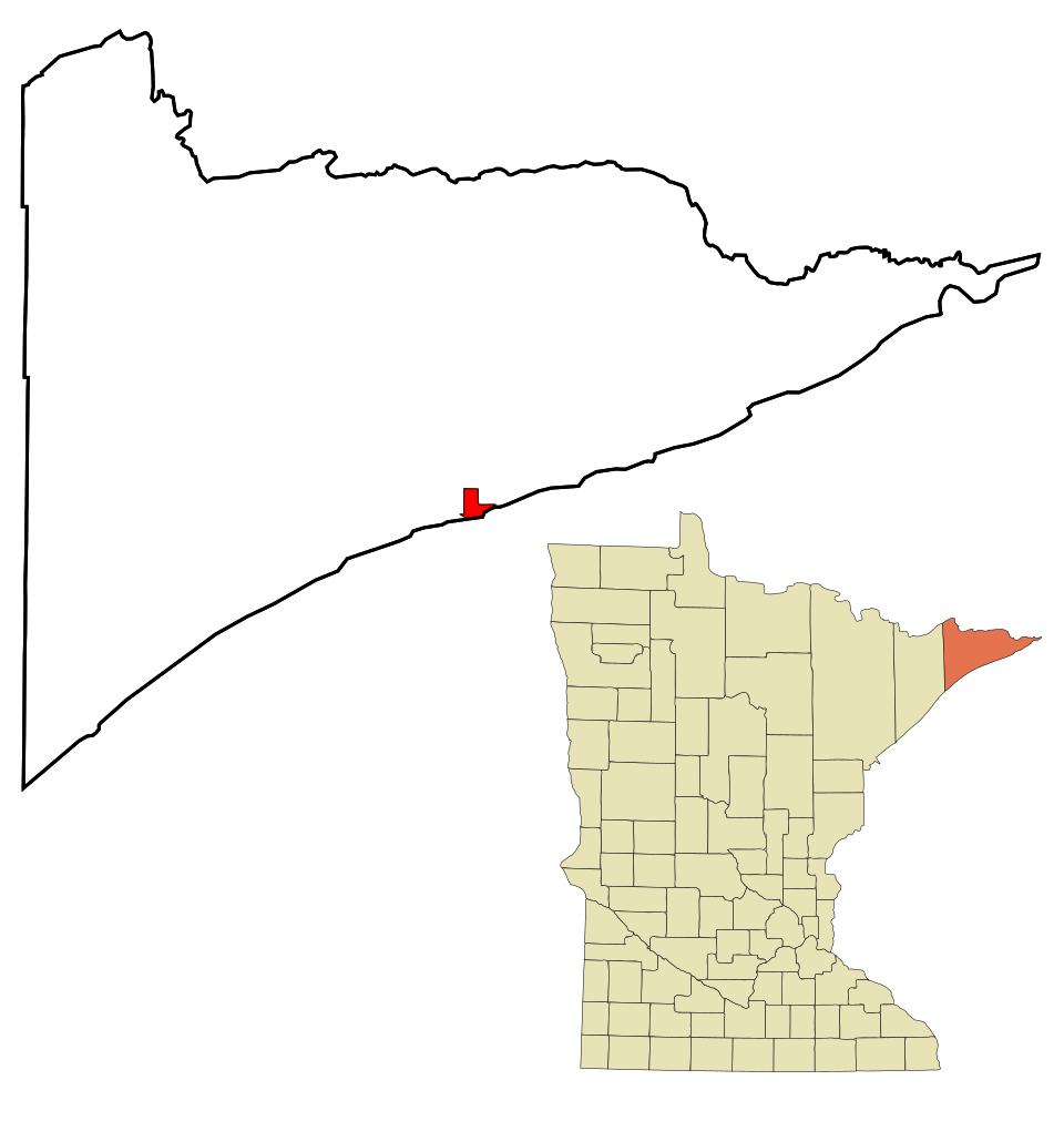 Locator map of Grand Marais