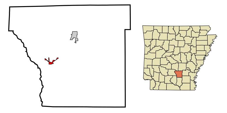 Locator map of Kingsland