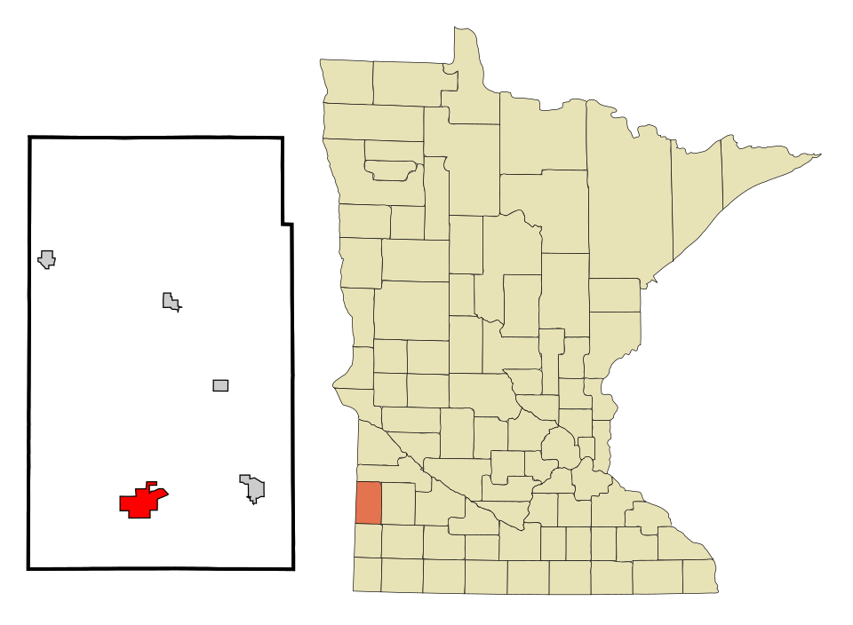 Locator map of Lake Benton