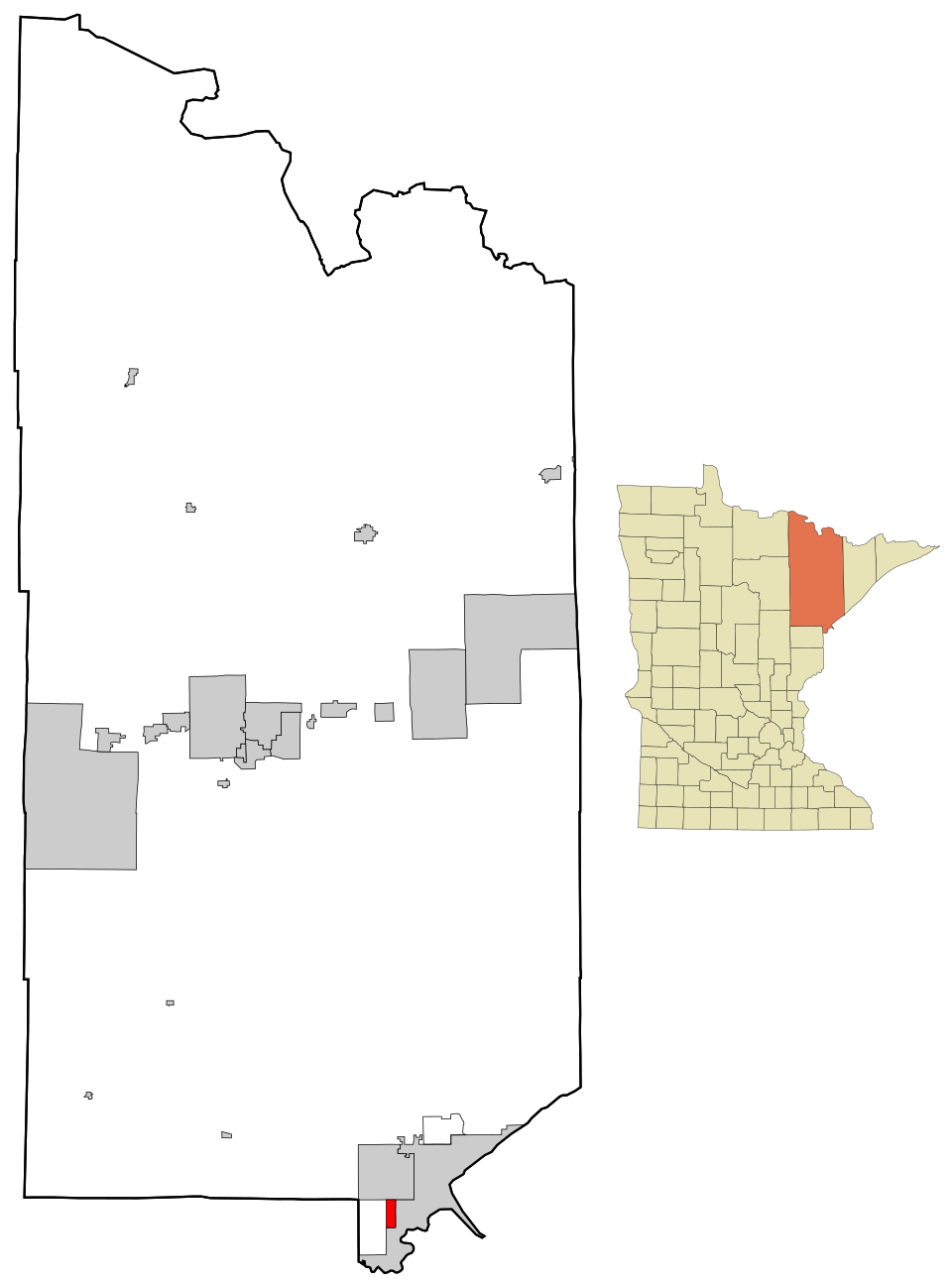 Locator map of Proctor