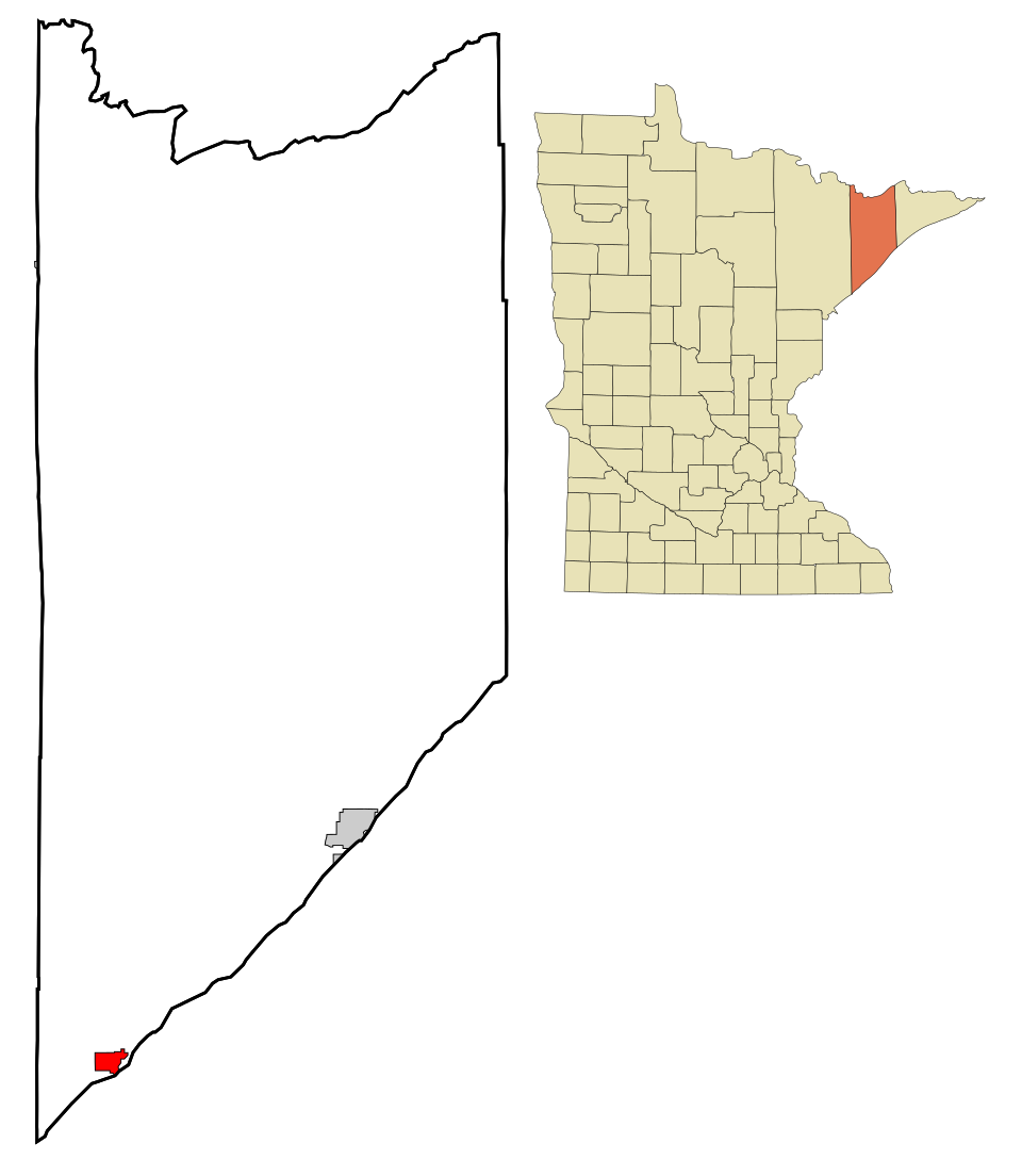 Locator map of Two Harbors