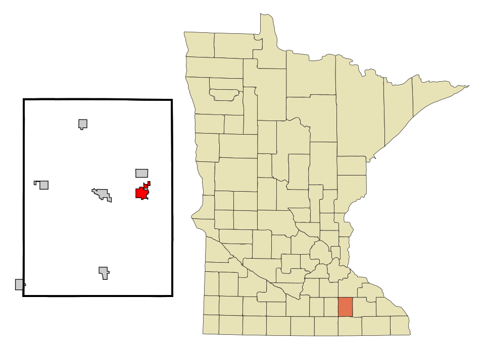 Locator map of Kasson