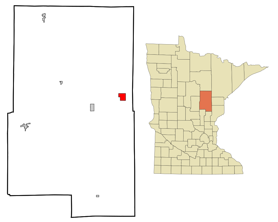Locator map of Tamarack