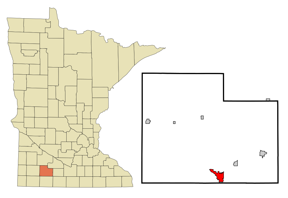 Locator map of Windom
