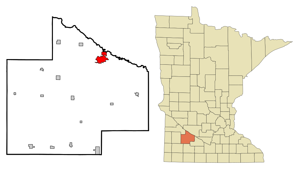 Map of Redwood Falls