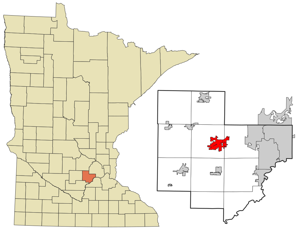 Locator map of Waconia