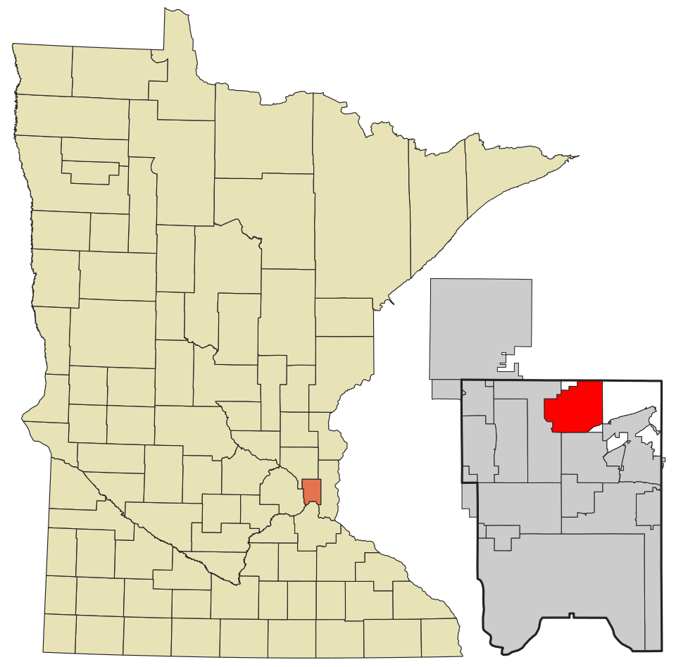Locator map of North Oaks