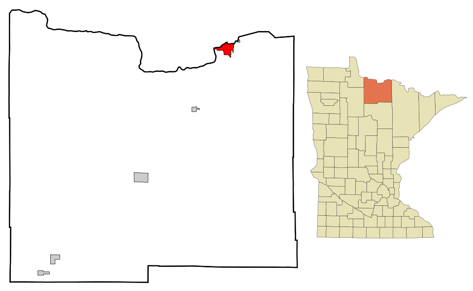 Map of International Falls