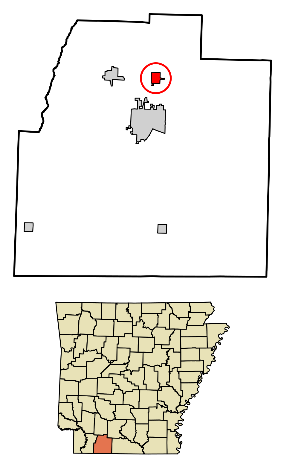 Locator map of McNeil