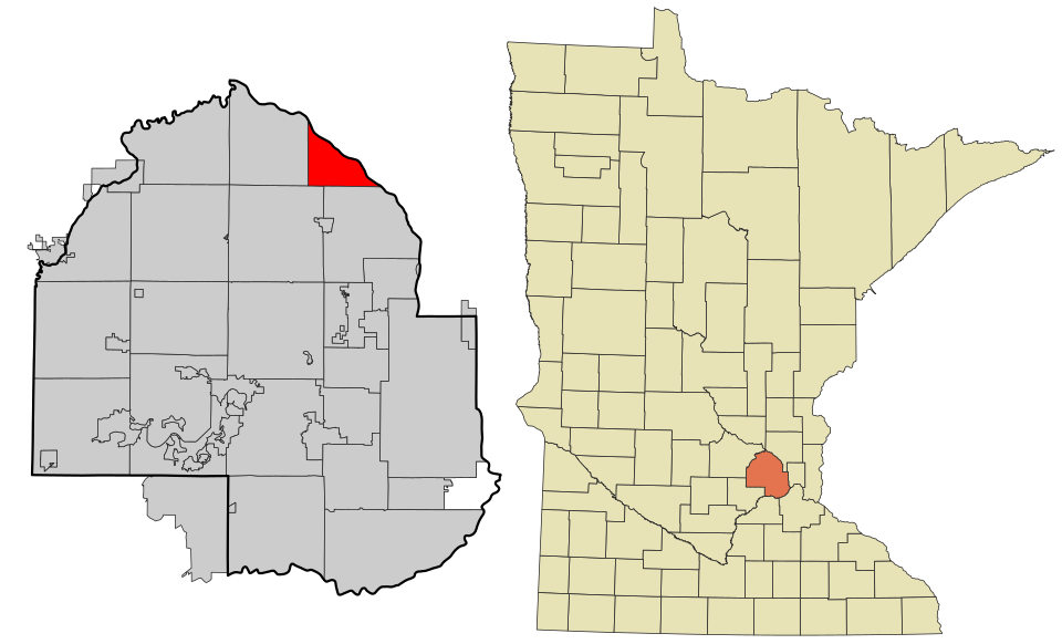 Locator map of Champlin