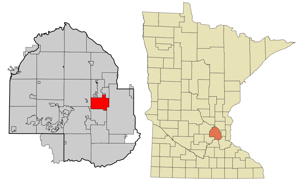 Locator map of Golden Valley