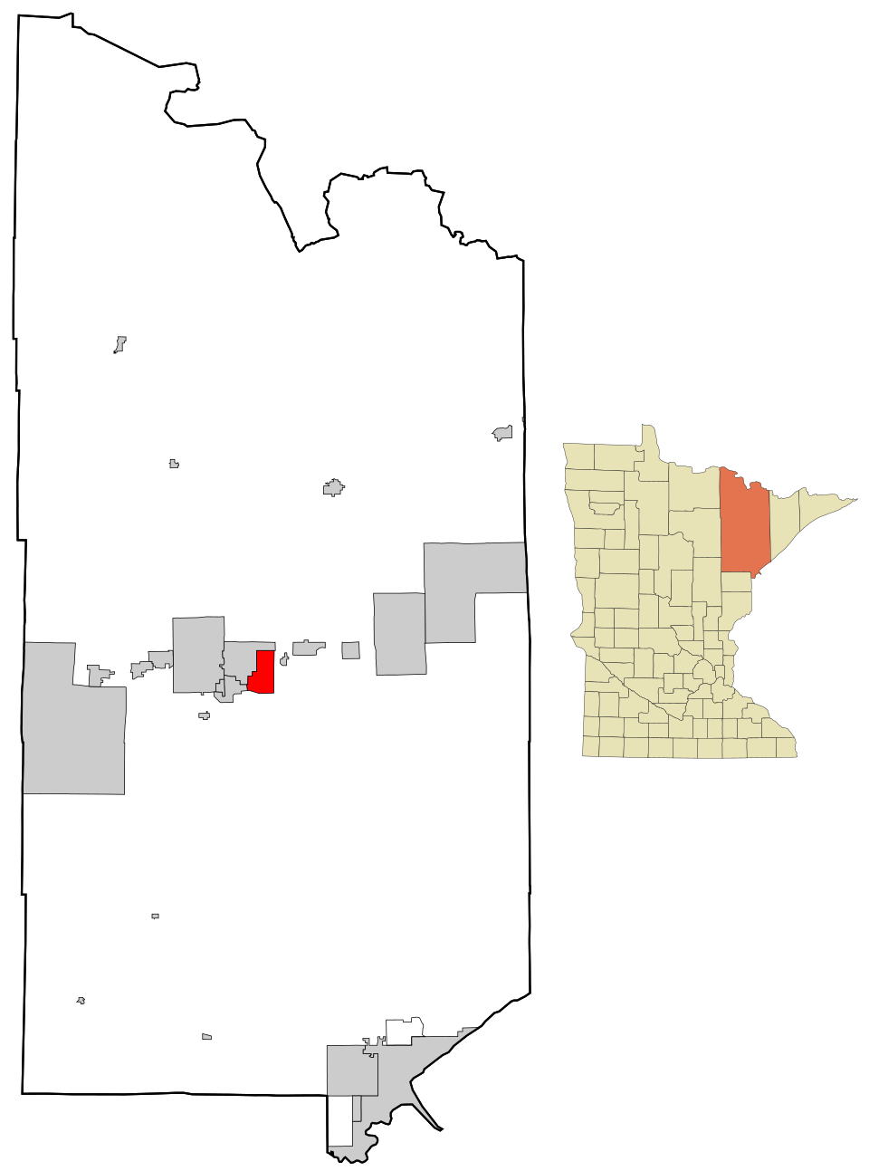 Locator map of Gilbert