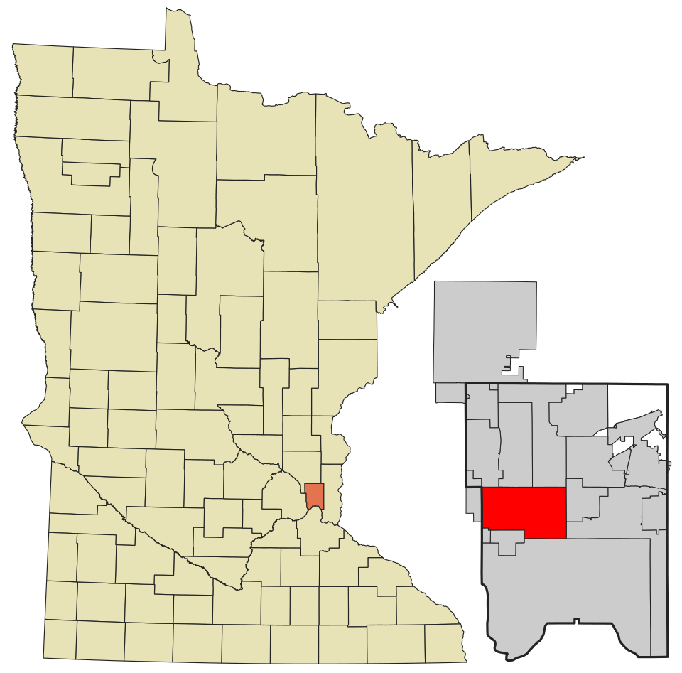 Locator map of Roseville