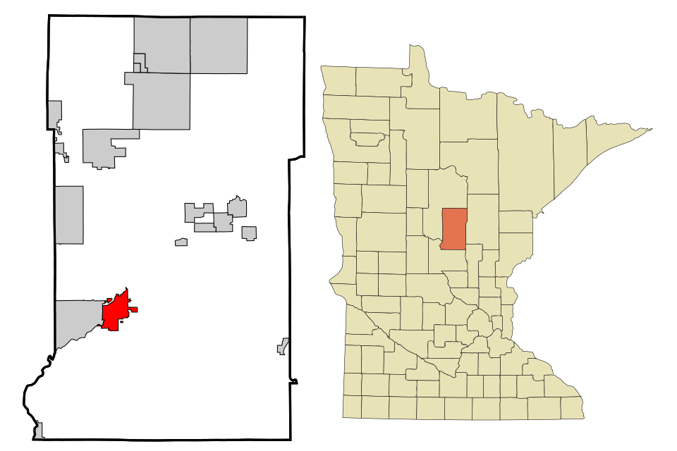 Locator map of Brainerd