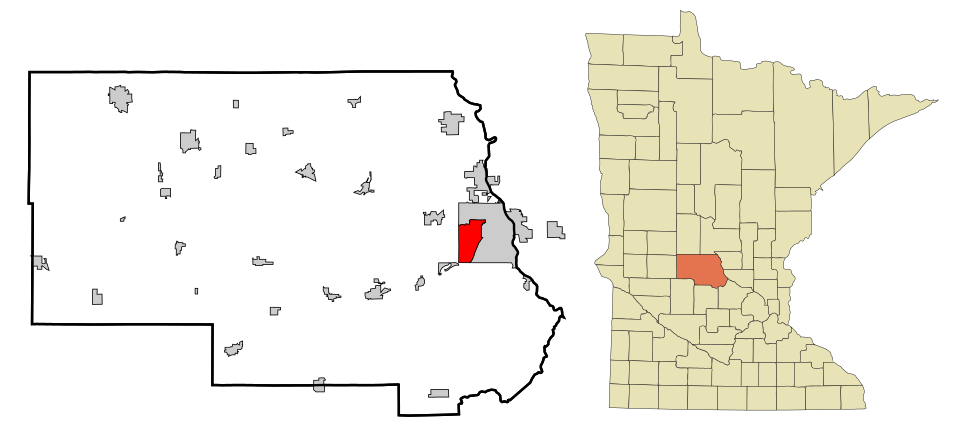 Locator map of Waite Park