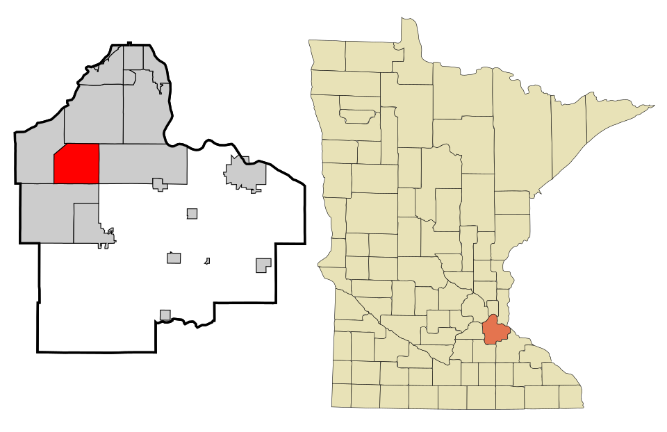Locator map of Apple Valley
