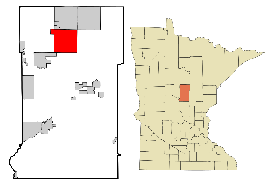 Locator map of Crosslake