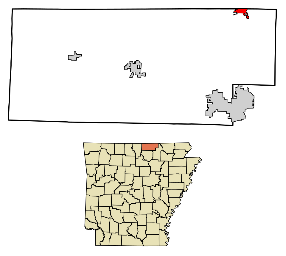 Locator map of Mammoth Spring