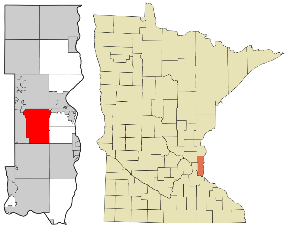 Locator map of Lake Elmo