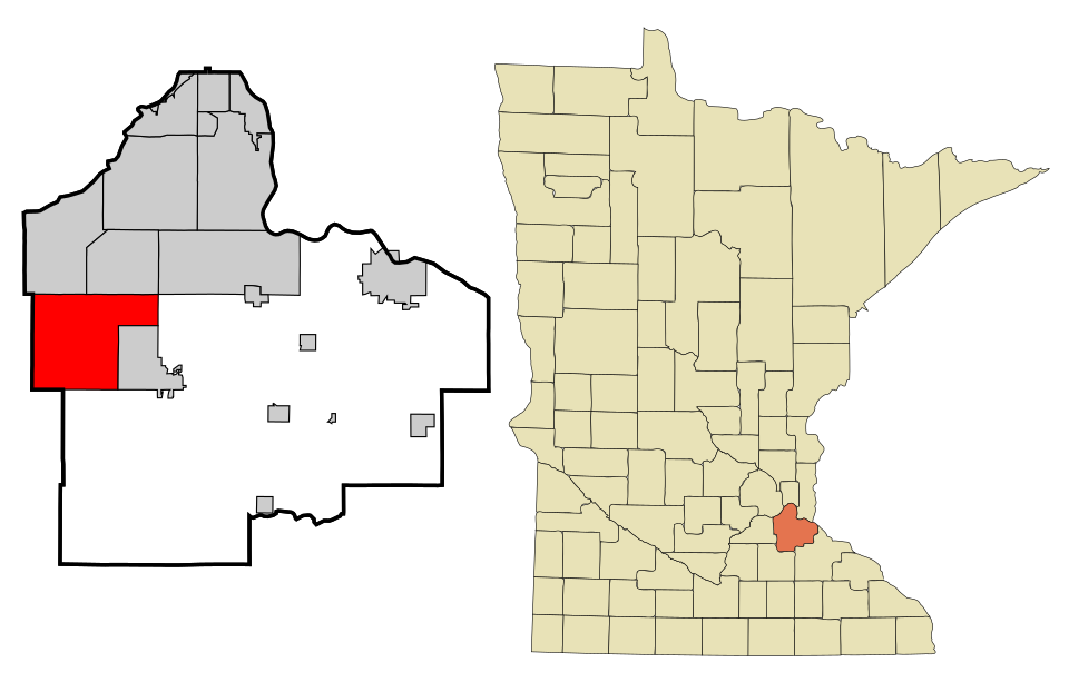 Locator map of Lakeville