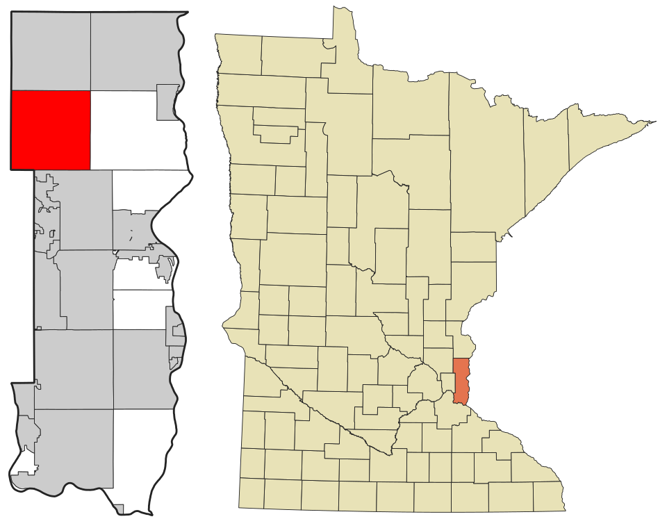 Locator map of Hugo