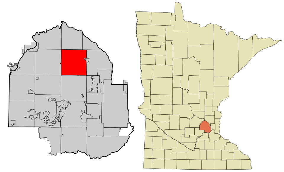 Locator map of Maple Grove