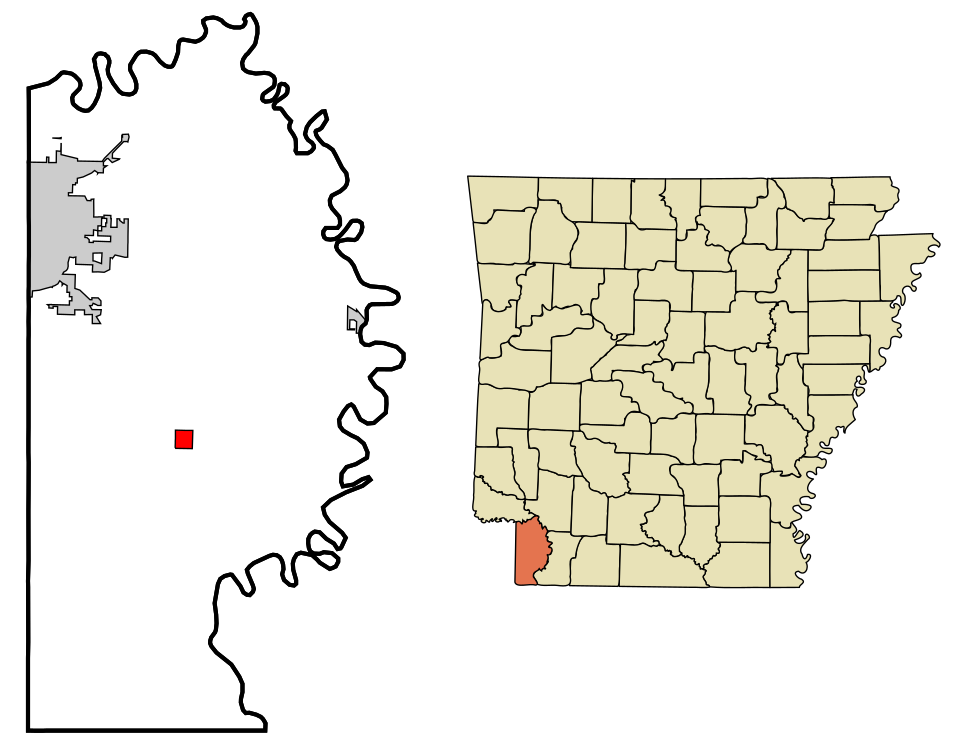 Locator map of Fouke