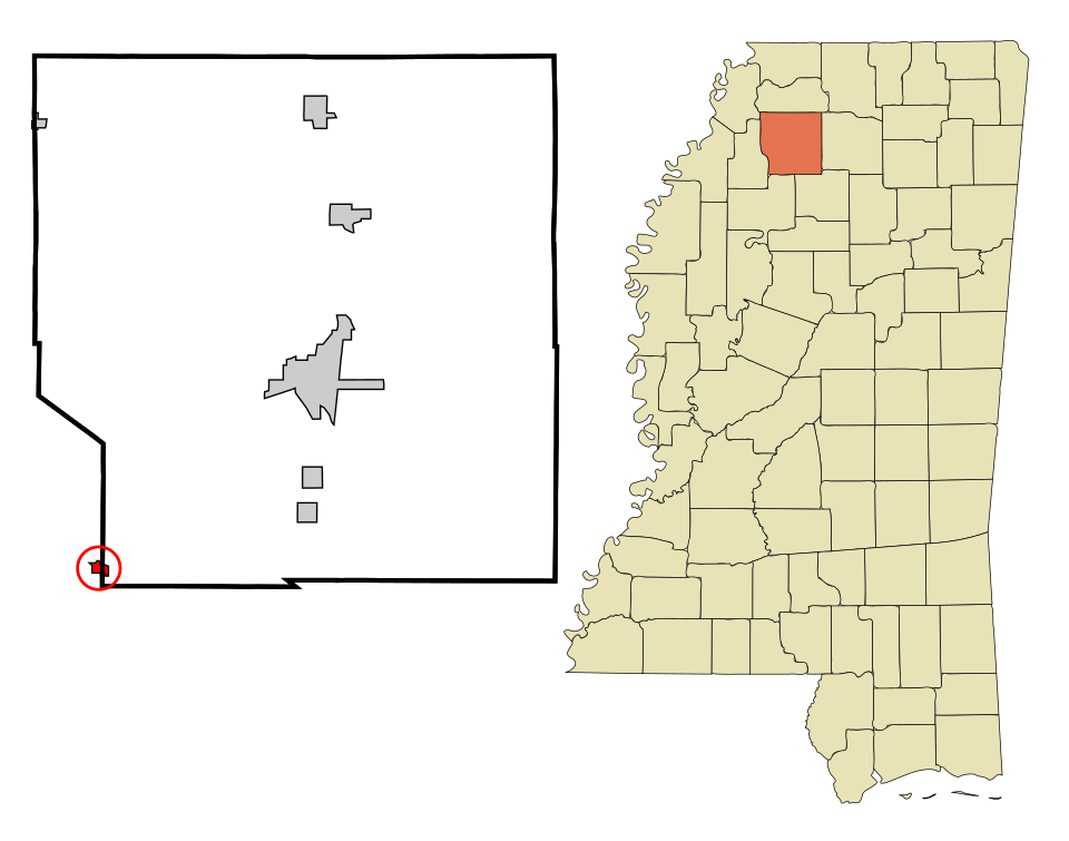 Locator map of Crowder