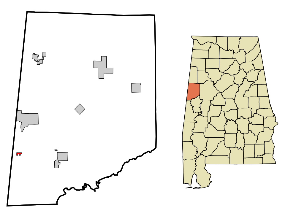 Locator map of Memphis