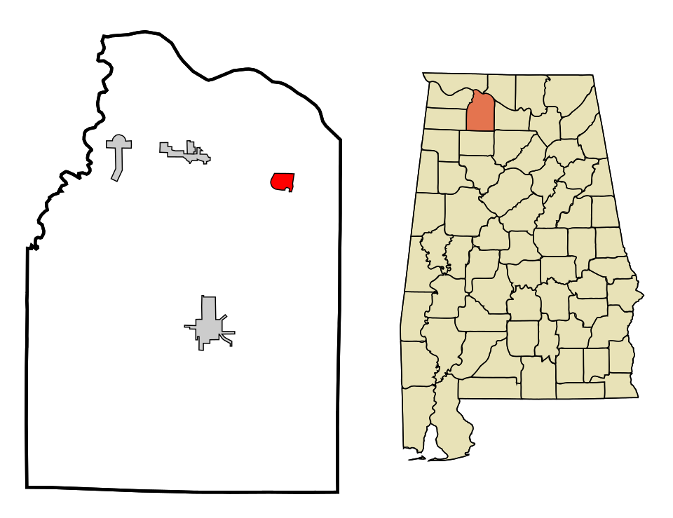 Locator map of Hillsboro