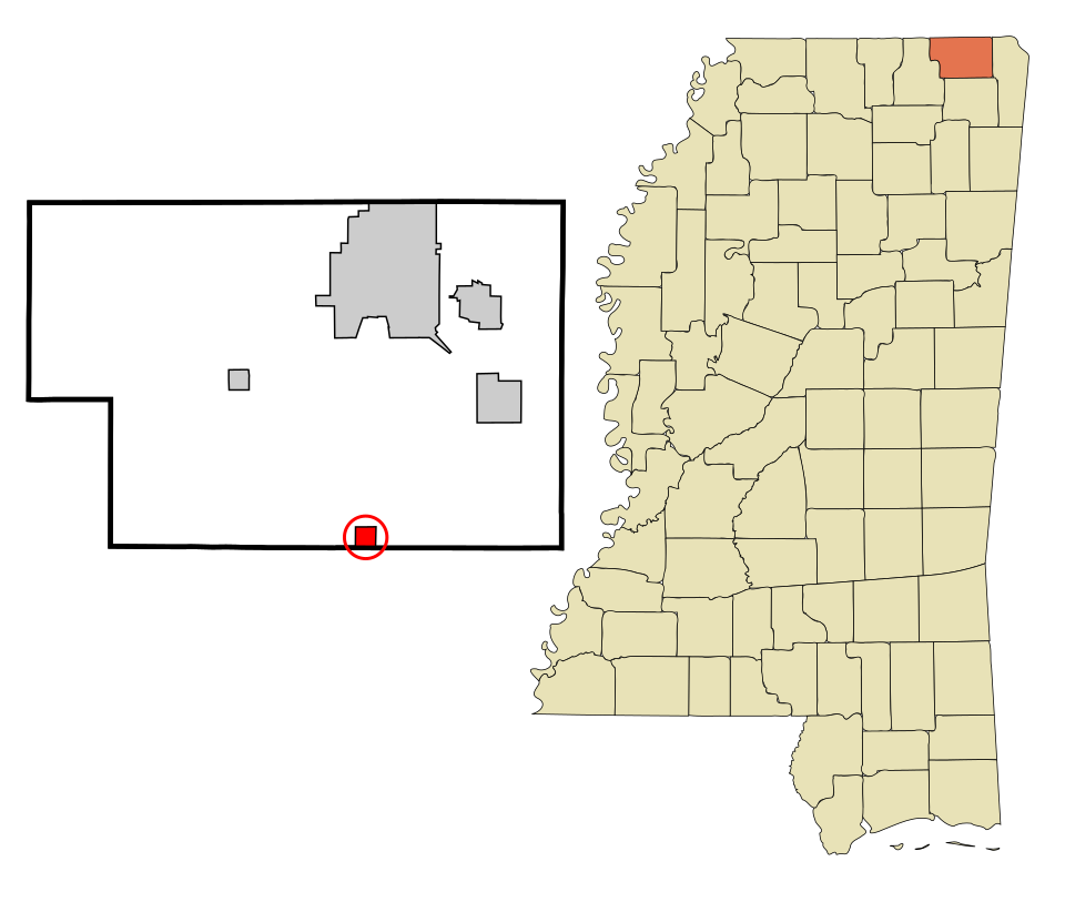 Locator map of Rienzi