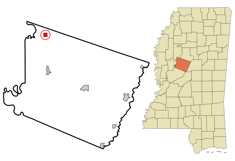 Locator map of Cruger