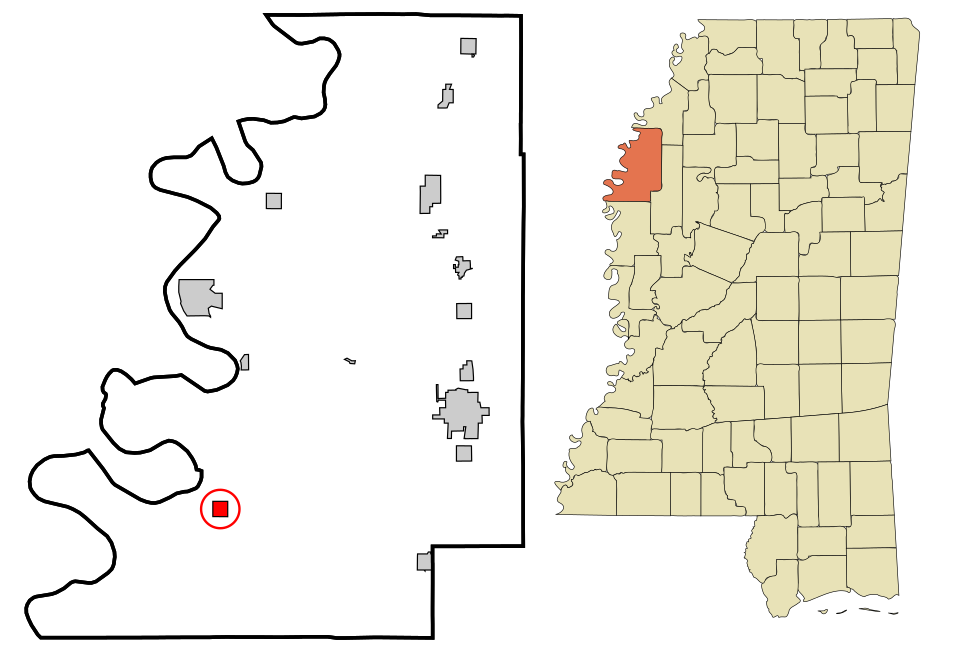 Locator map of Benoit
