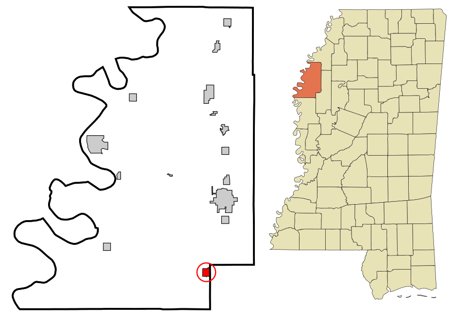Locator map of Shaw