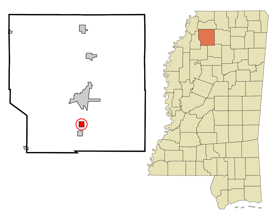 Locator map of Courtland
