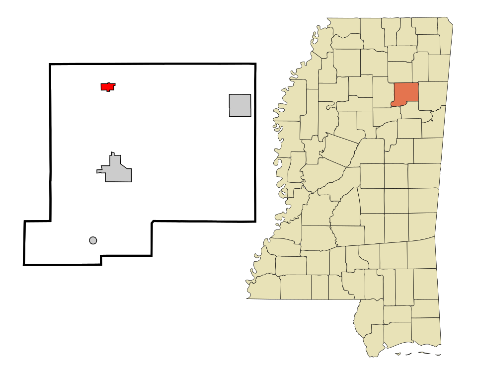 Locator map of New Houlka