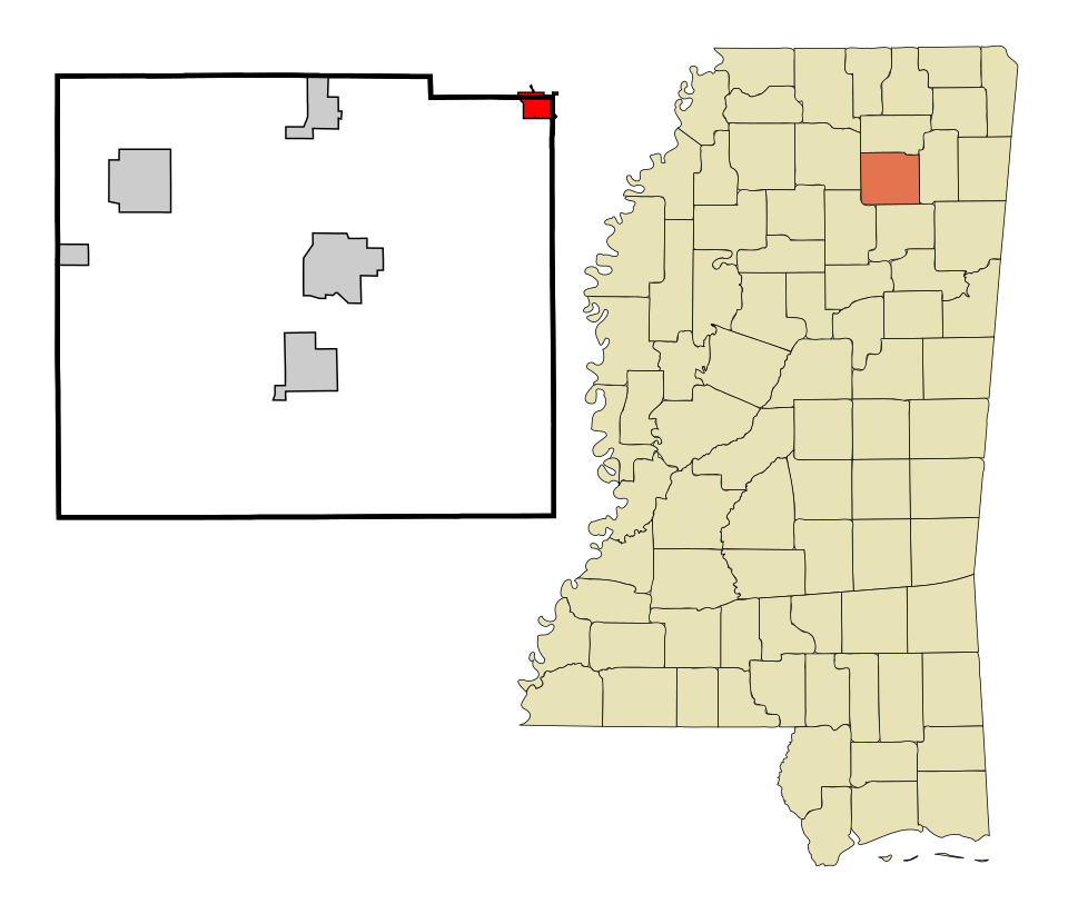 Locator map of Sherman