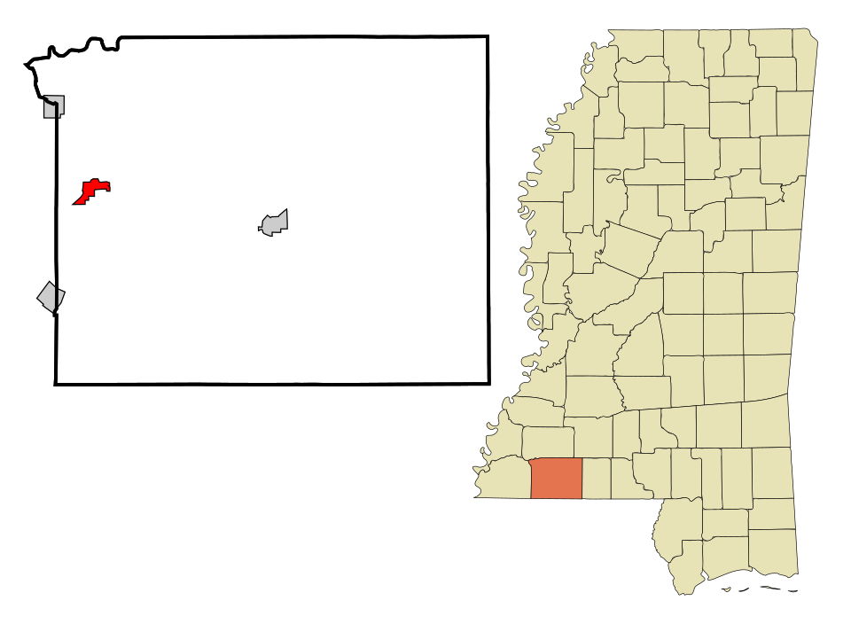 Locator map of Gloster