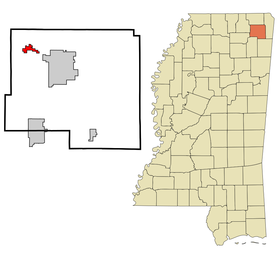 Locator map of Jumpertown