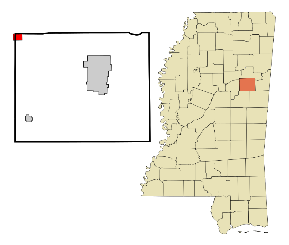 Locator map of Maben