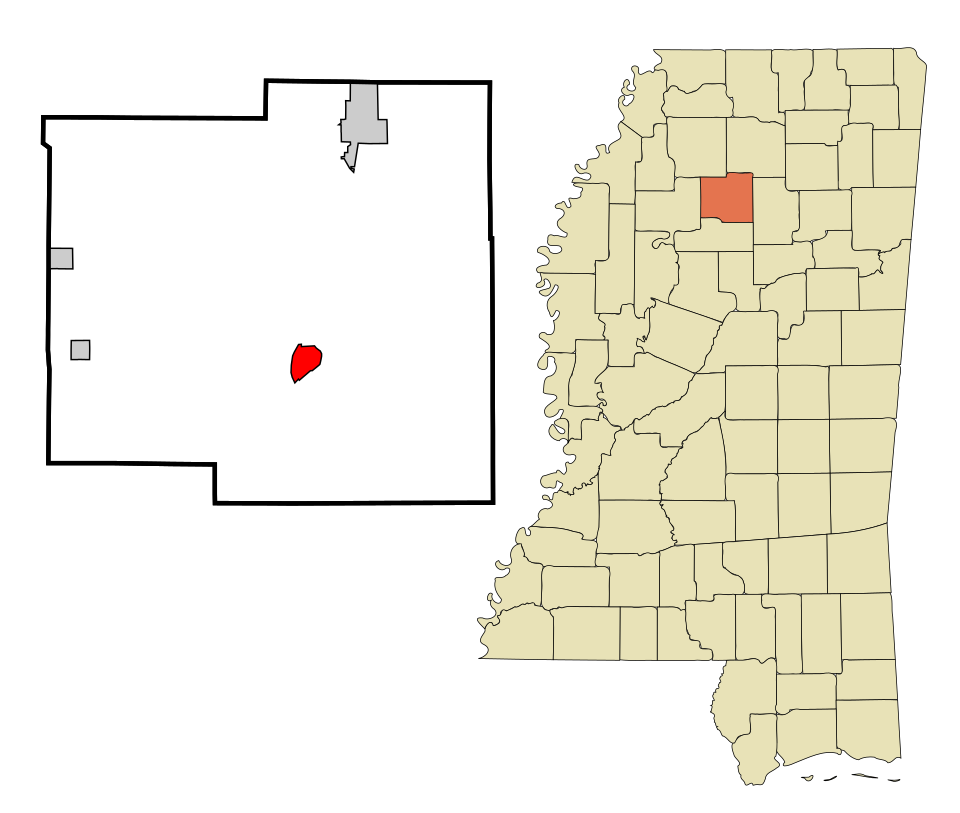 Locator map of Coffeeville