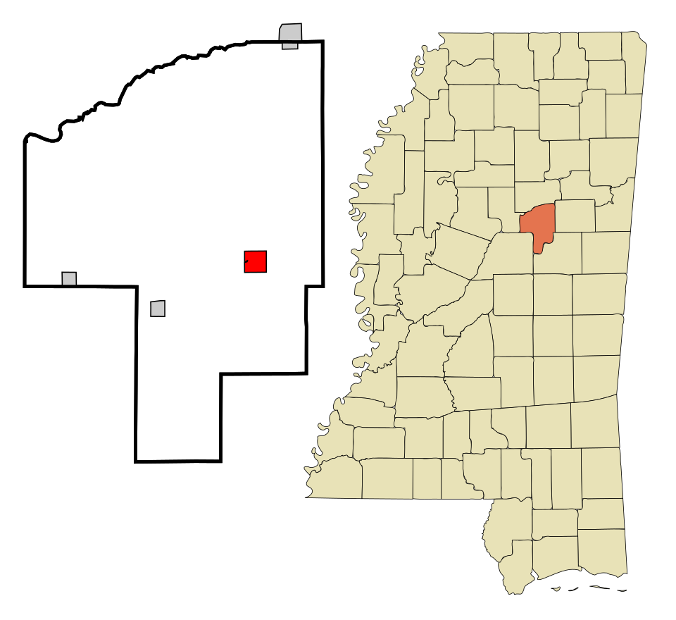 Locator map of Ackerman