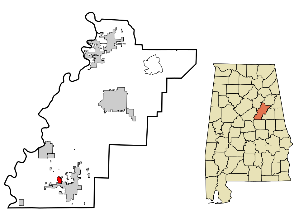 Locator map of Oak Grove
