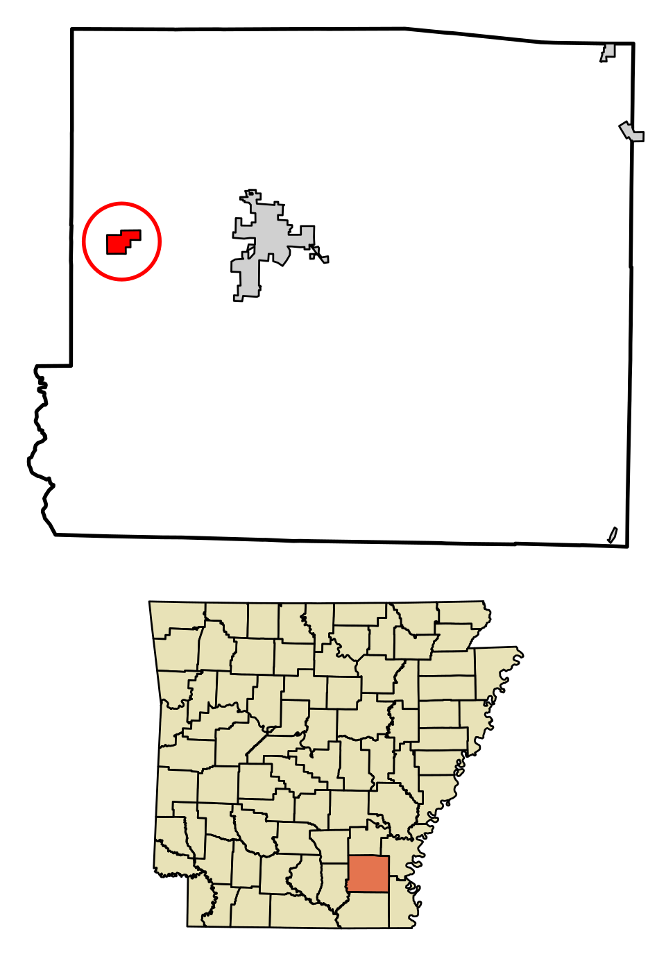 Locator map of Wilmar