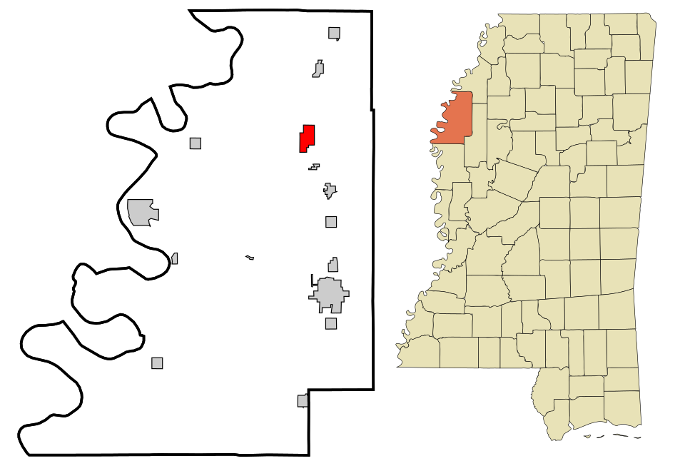 Locator map of Shelby