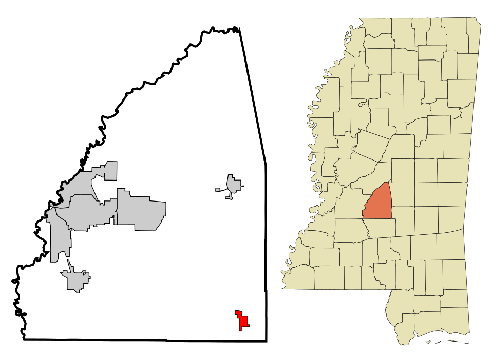 Locator map of Puckett