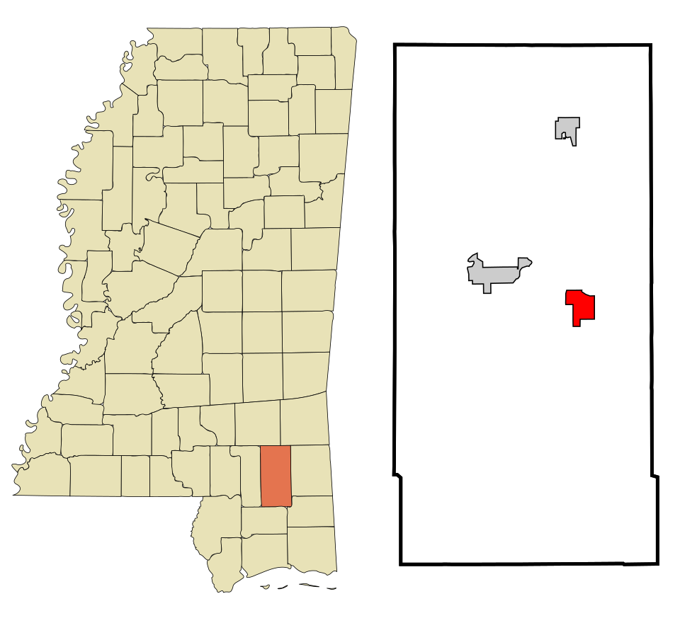 Locator map of Beaumont