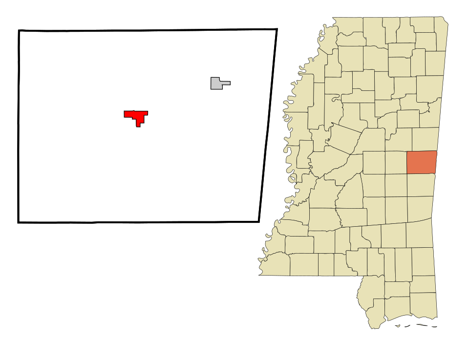 Locator map of De Kalb