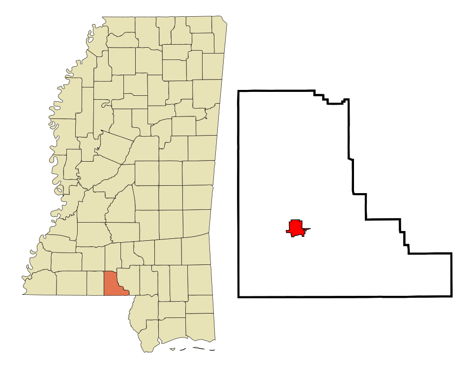 Locator map of Tylertown
